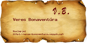 Veres Bonaventúra névjegykártya